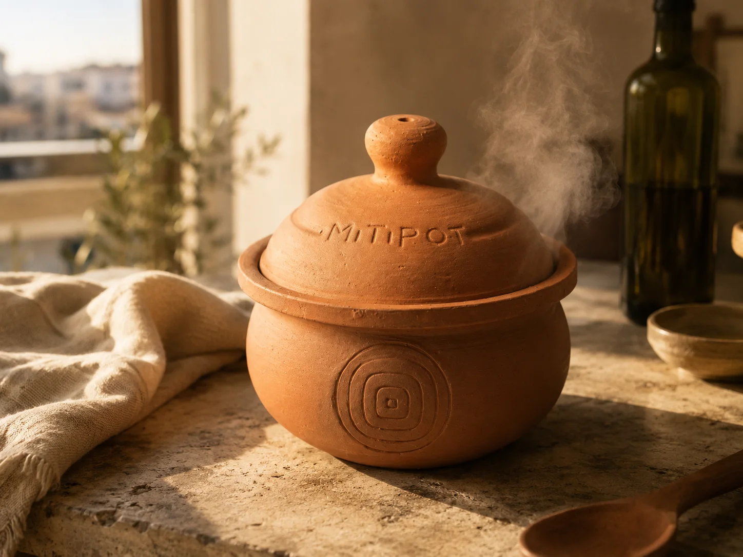 The Mitipot at home in a kitchen